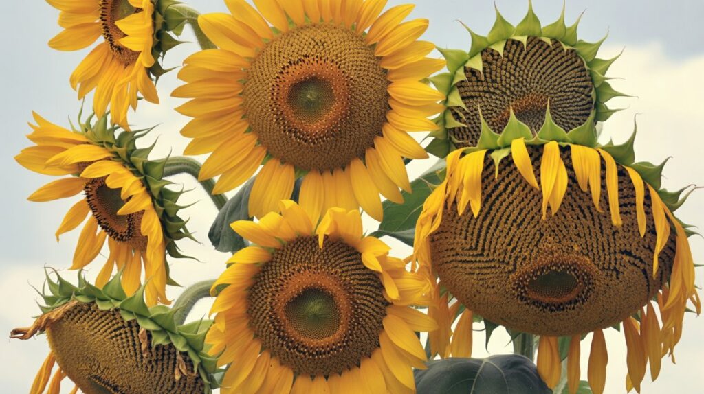 seeded sunflowers