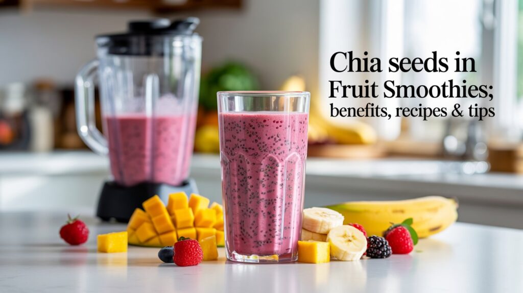 chia seeds in fruit smoothies