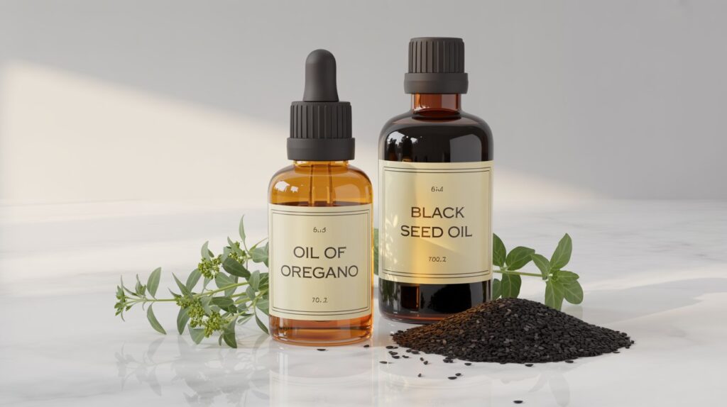 oil of oregano with black seed oil