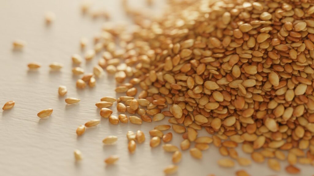 toasted sesame seeds